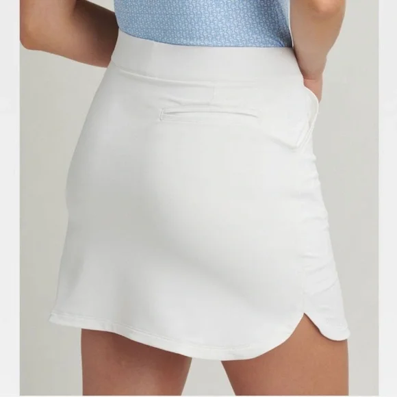 Peter Millar Alice Petal Hem Golf Skort in Cottage Blue - Size L - Picture 3 of 12